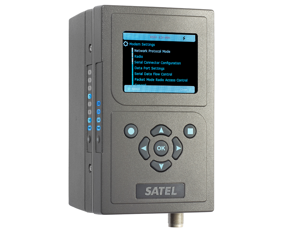 SATELLAR XT 5R radio router is designed for serial data connectivity in mission-critical applications. It is a part of SATEL XPRS solution for applications requiring long-range connections, high reliability and independence of network. It also provides an excellent technology for back-up routing: the intelligence to automatic switchover is included.